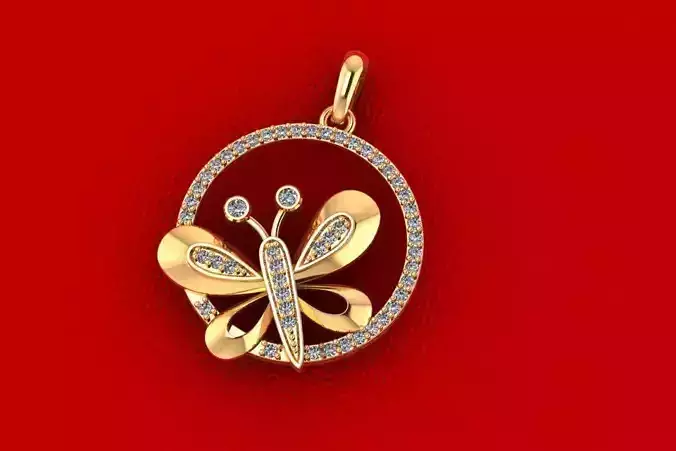 Butterfly Pendant PPD-101 DIA