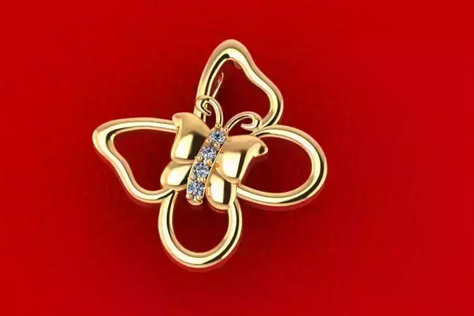 Butterfly Pendant PPD-100 DIA