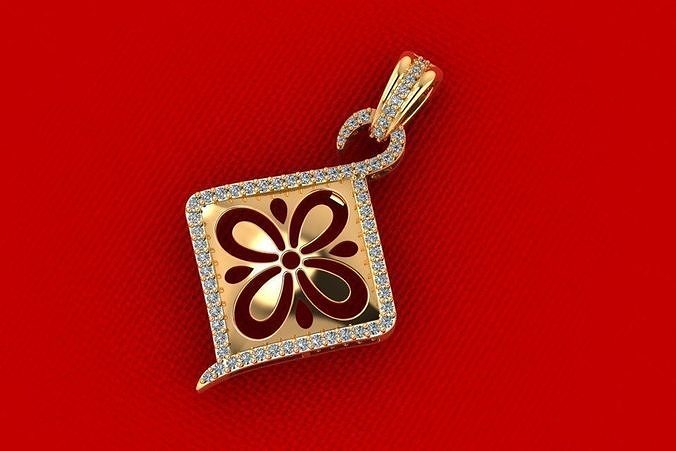 Flower Pendant PPD-094 DIA 3D print model