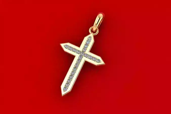 T Cross Pendant PPD-085 DIA