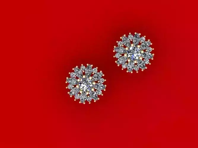 Flower Earring CAD2215