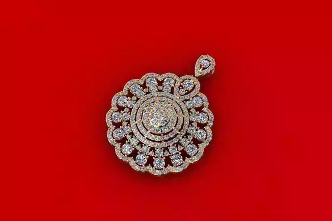 Flower Diamond Pendant C3D172P