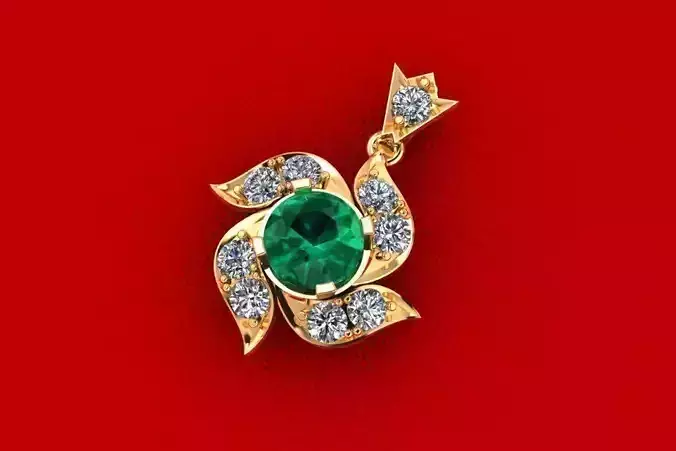 Woman Pendant C3D169P