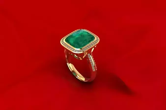 Emerald Woman Wedding Ring AICAD095