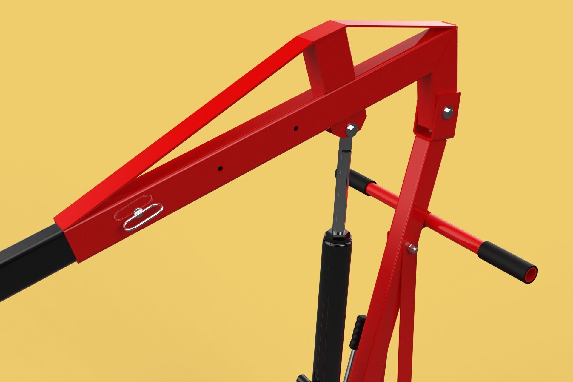 HYDRAULIC JACK ENGINE STAND CRANE HOIST LIFTING FOLDABLE MOBILE 3D model_24