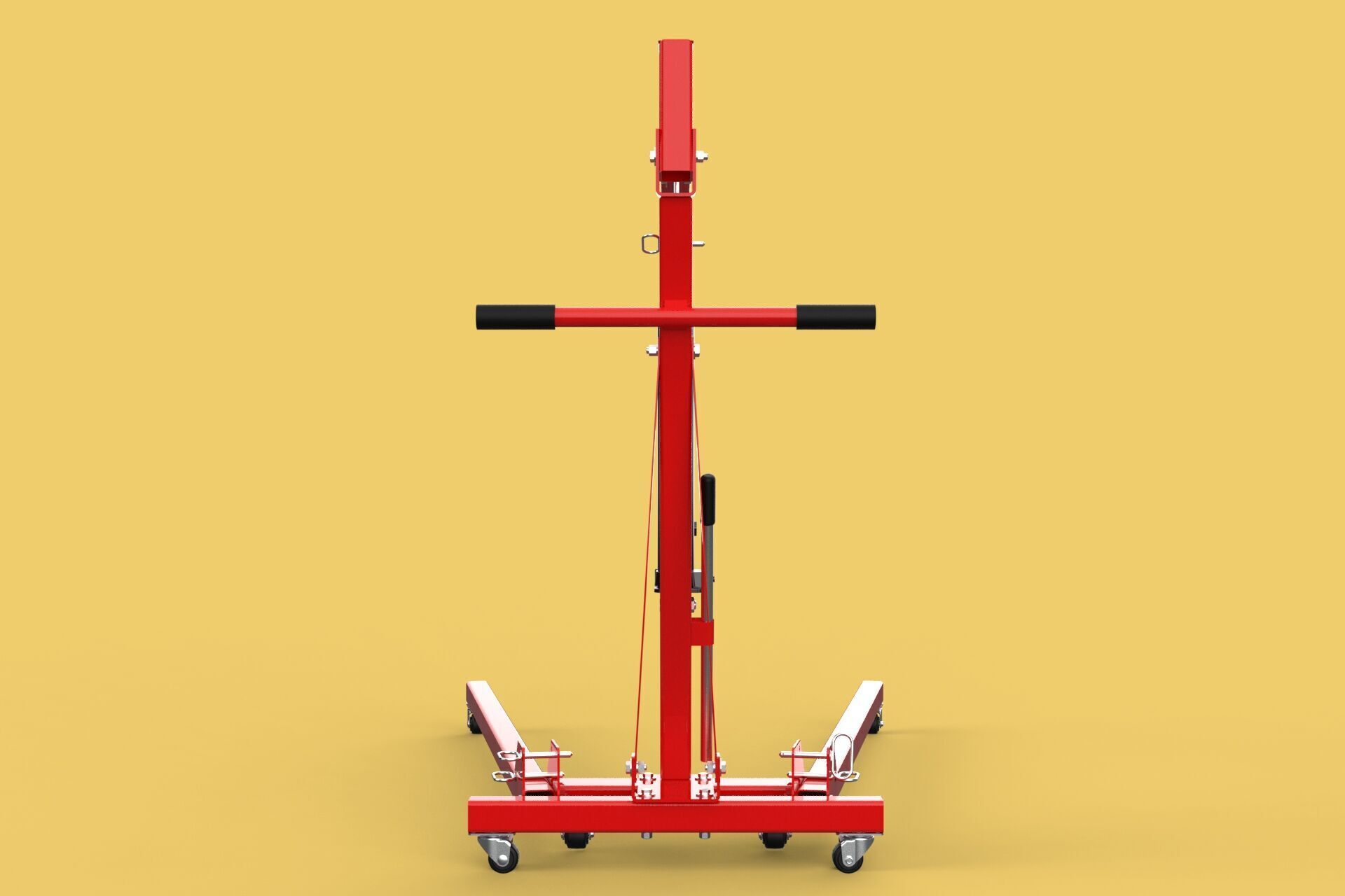 HYDRAULIC JACK ENGINE STAND CRANE HOIST LIFTING FOLDABLE MOBILE 3D model_34