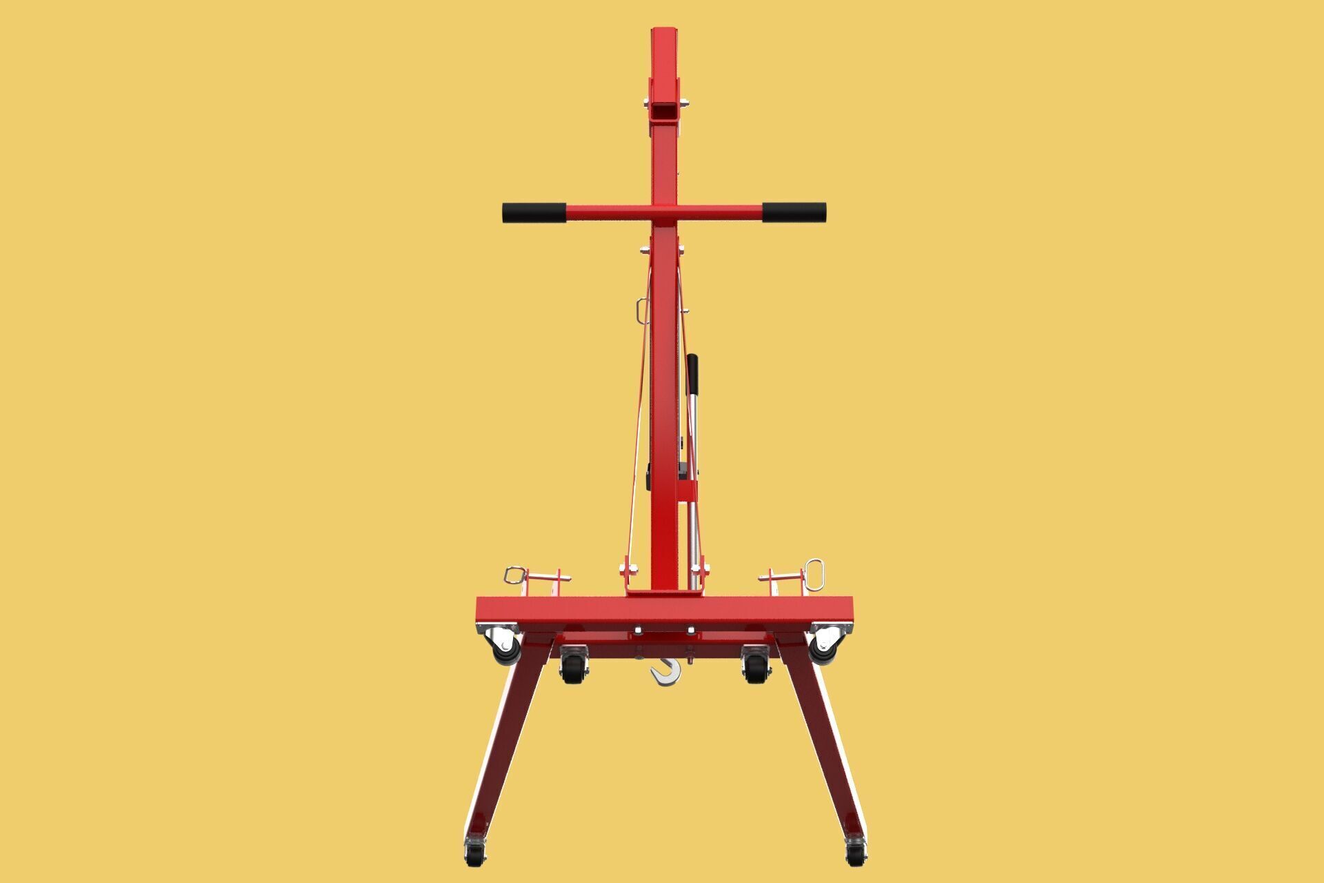 HYDRAULIC JACK ENGINE STAND CRANE HOIST LIFTING FOLDABLE MOBILE 3D model_35