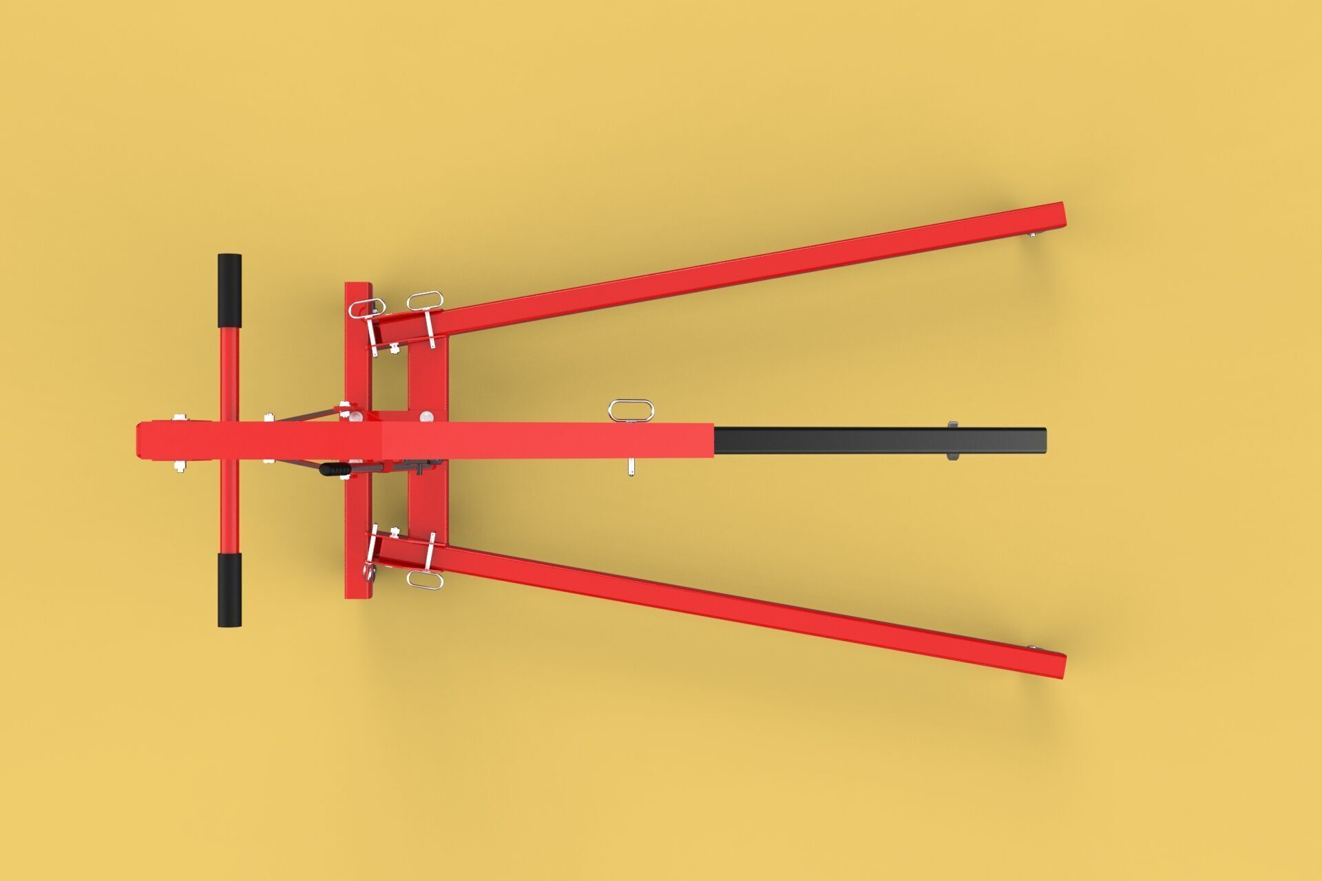 HYDRAULIC JACK ENGINE STAND CRANE HOIST LIFTING FOLDABLE MOBILE 3D model_6