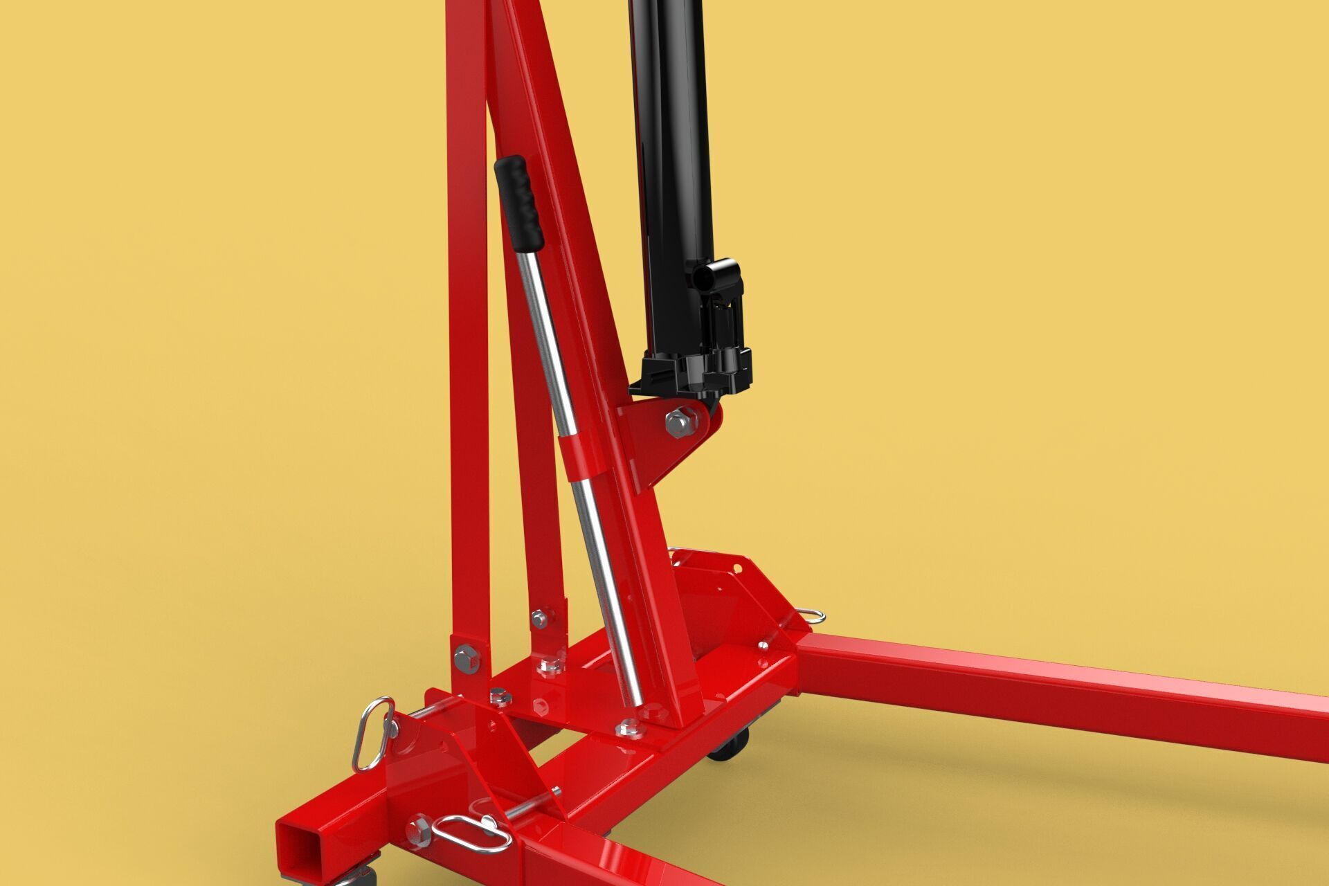 HYDRAULIC JACK ENGINE STAND CRANE HOIST LIFTING FOLDABLE MOBILE 3D model_28