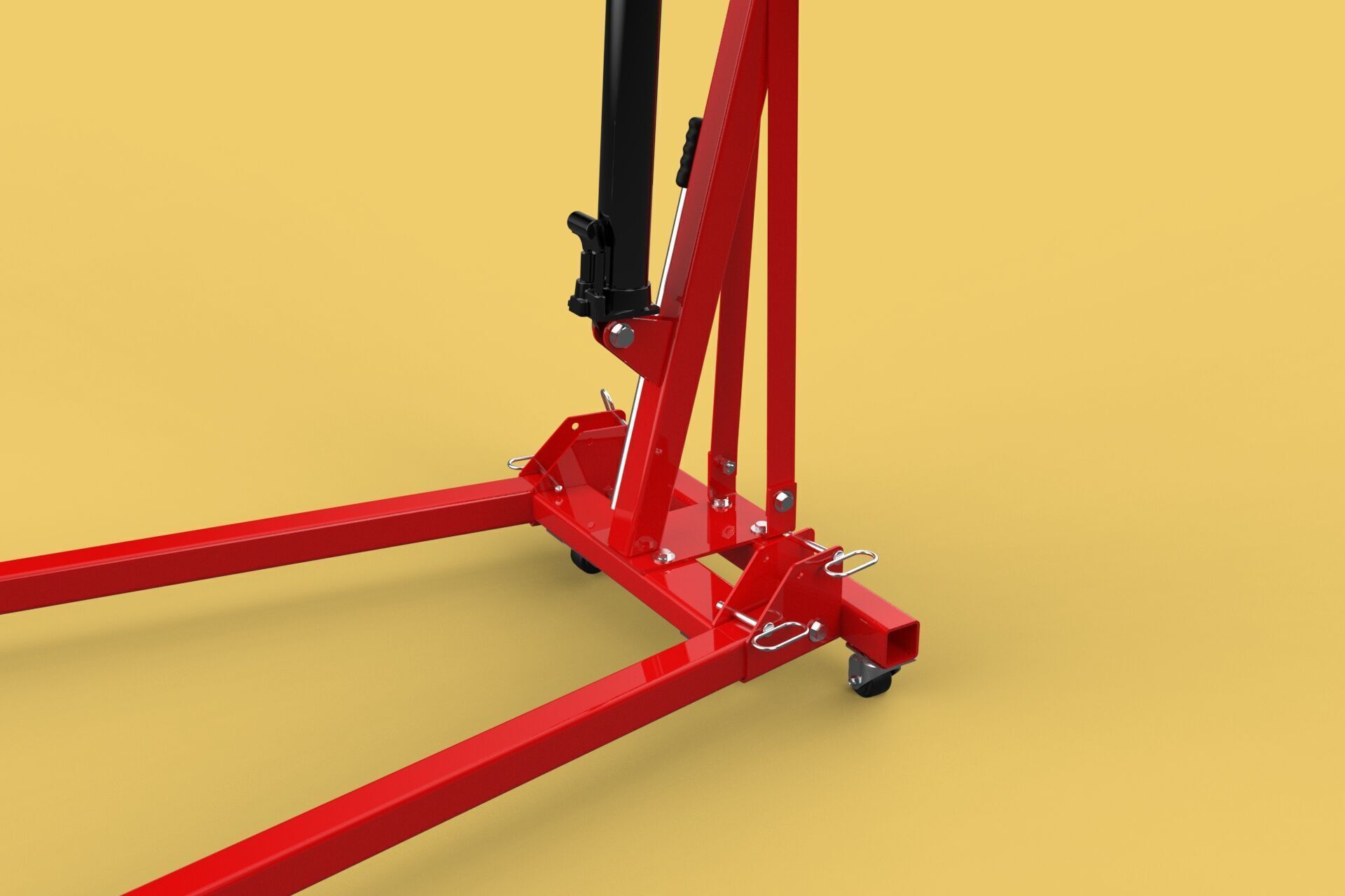HYDRAULIC JACK ENGINE STAND CRANE HOIST LIFTING FOLDABLE MOBILE 3D model_23