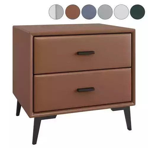 Litfad - Nightstand Faux Leather