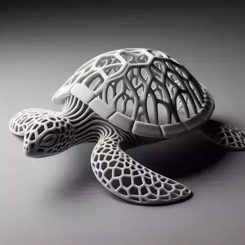 Hollow Sea Turtle  Ornamental Swimming Pose