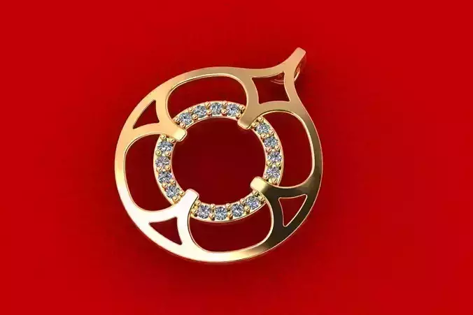 Halo Pendant PPD-068 DIA 3D print model