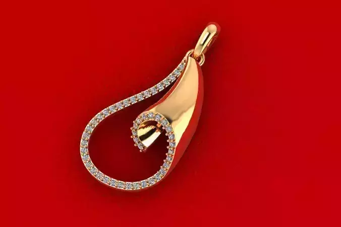 Solid Love Pendant PPD-066-DIA