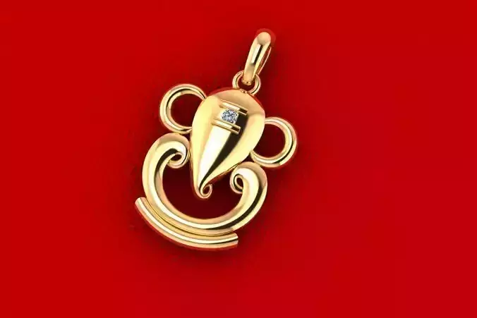 Small Elephant Pendant PPD-065 DIA