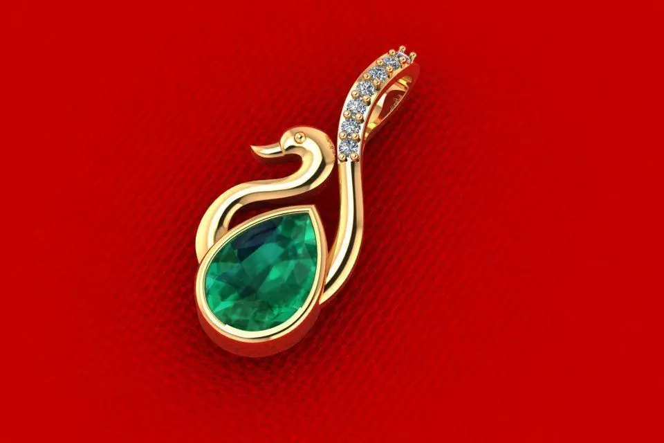 Lucky Swain Pendant PPD-062 DIA 3D print model