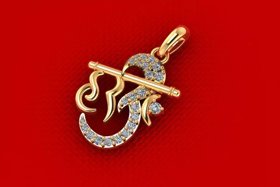 Lucky Sign Pendant PPD-055 DIA 3D print model