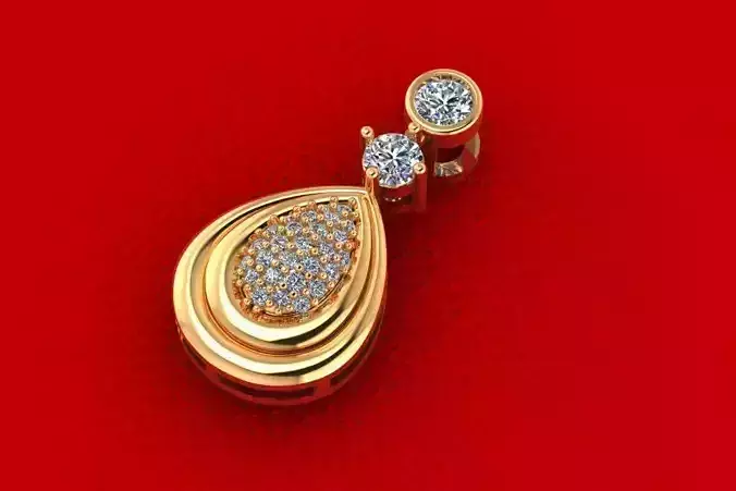 Pear Drop Pendant PPD-053 DIA