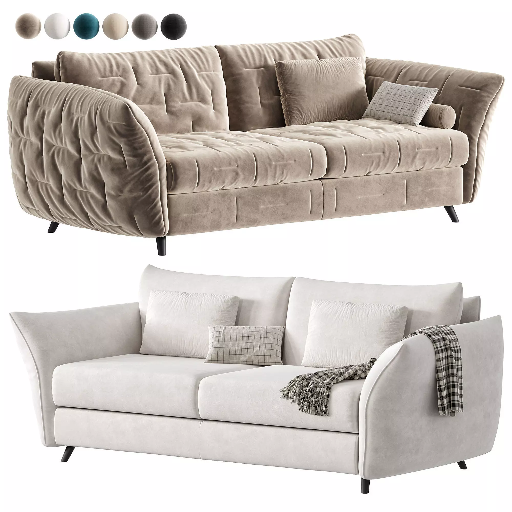 elysee sofa bed 3D model
