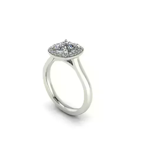 Halo Vintage Woman Wedding Ring