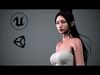 Asian Girl Game-Ready Fantasy Character Low-poly 3D model_1