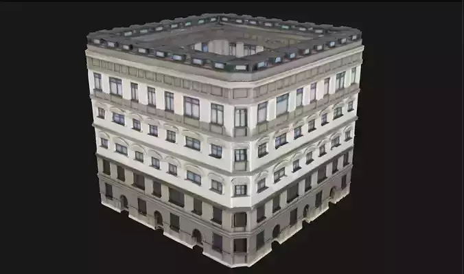 Corner Illusion Building  Architectural Trick for Eye-Catching  3D model