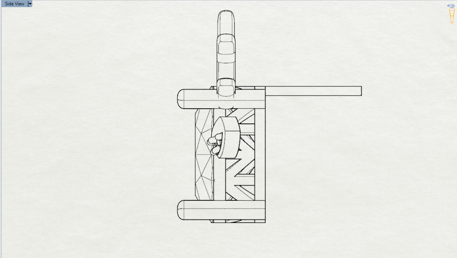 Deer-shaped jewelry earrings je0097 3D print model_23