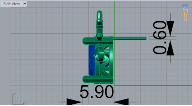 Deer-shaped jewelry earrings je0097 3D print model_11