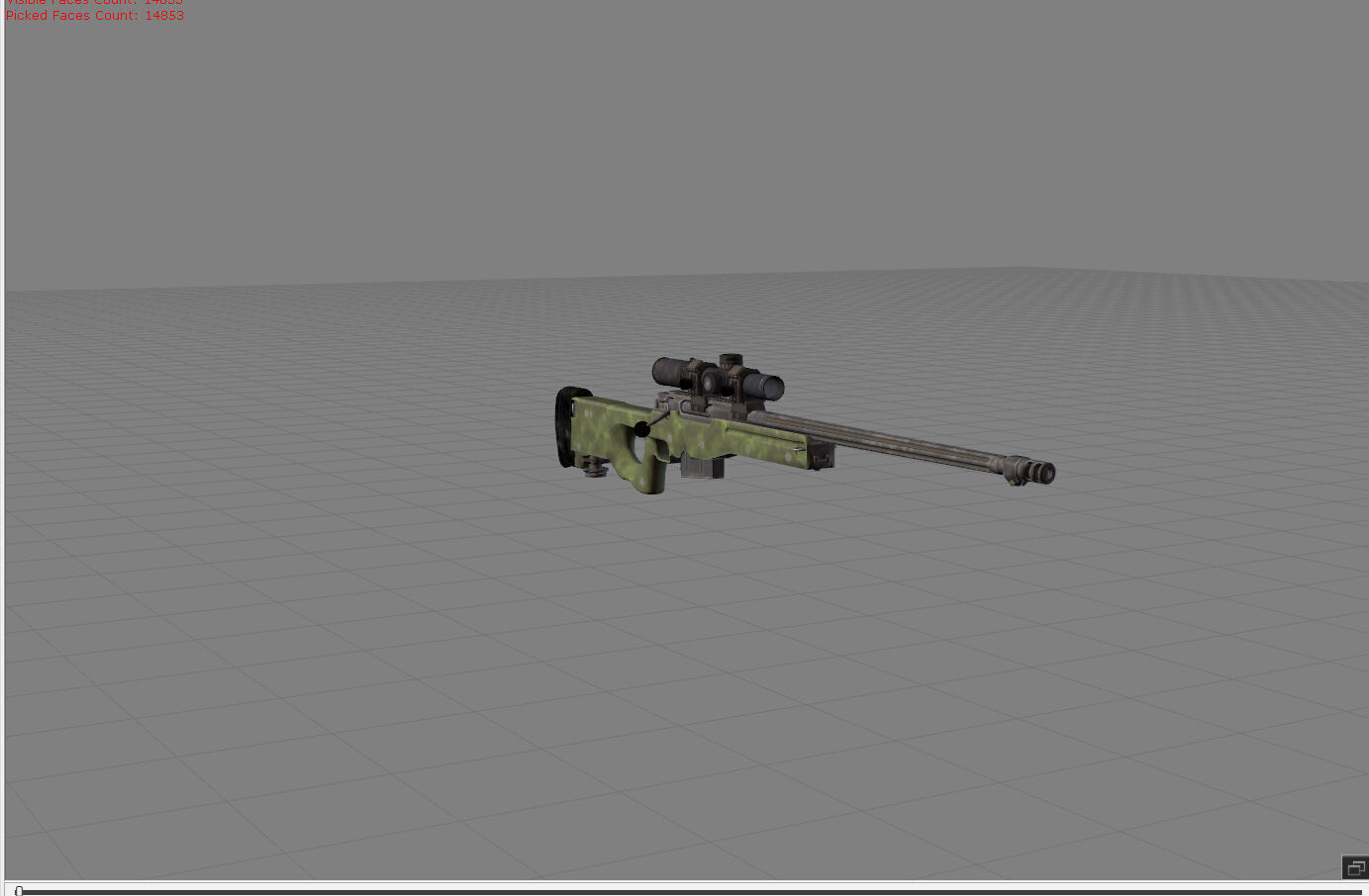 AWM PUBG Low-poly 3D model_5