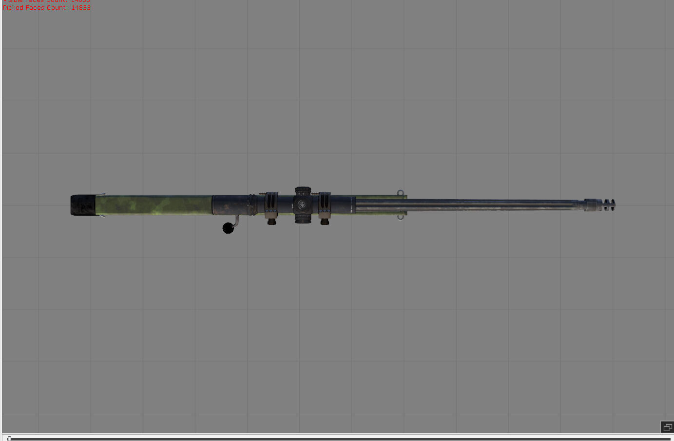 AWM PUBG Low-poly 3D model_6