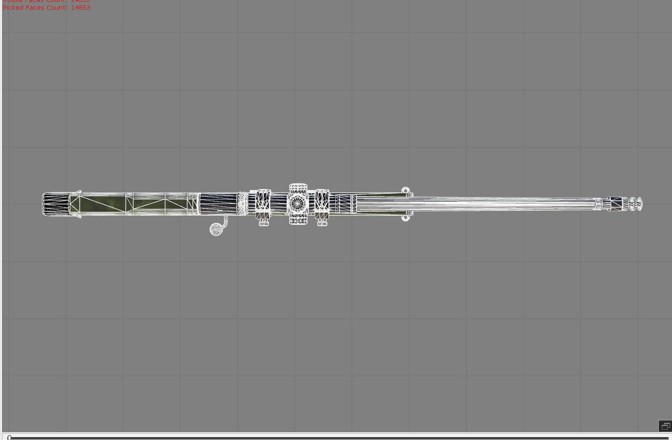 AWM PUBG Low-poly 3D model_11