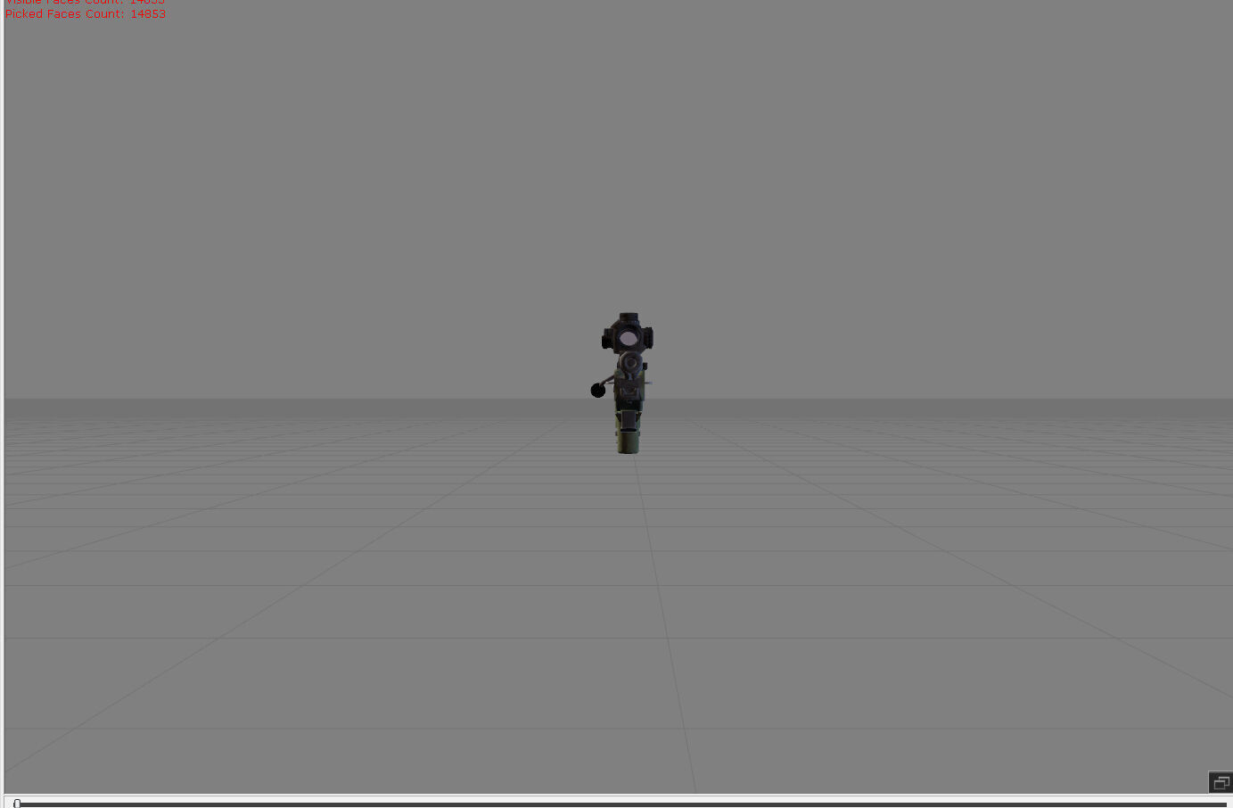 AWM PUBG Low-poly 3D model_2