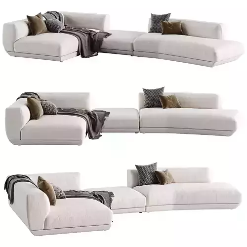 Sectional Sofa Loungescape 3D model