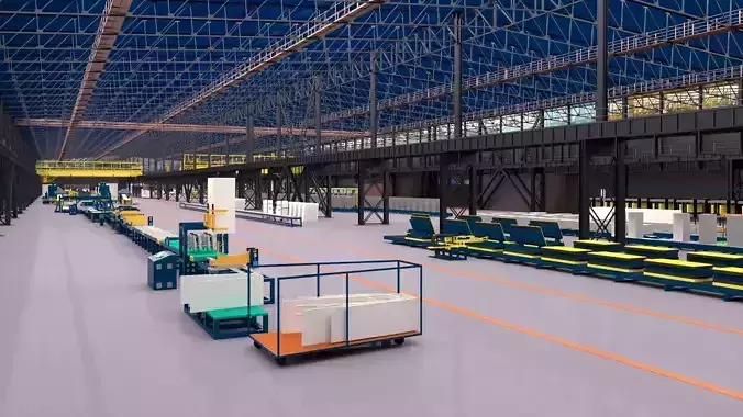 Factory Real-Scale 3D Model