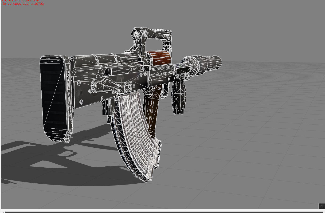 Groza Low-poly 3D model_5