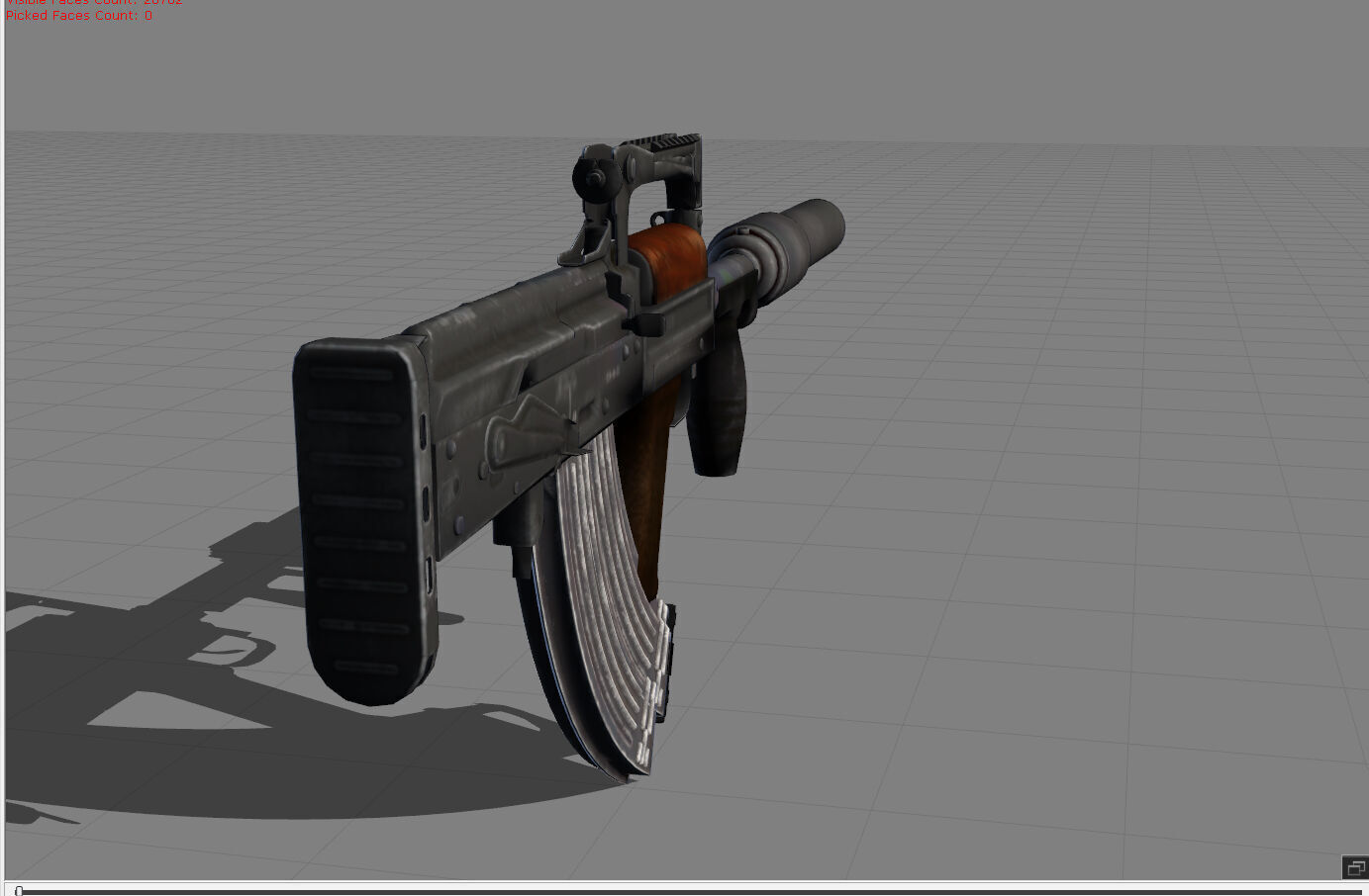 Groza Low-poly 3D model_1