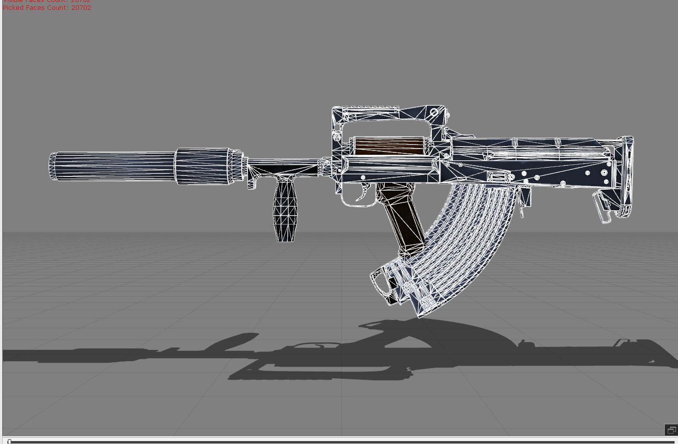 Groza Low-poly 3D model_7