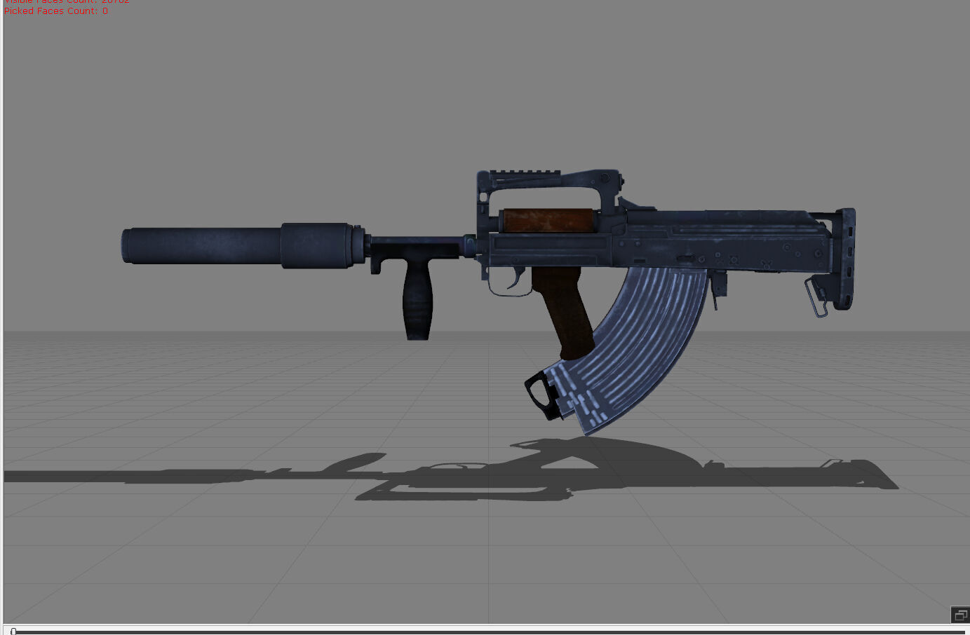 Groza Low-poly 3D model_3