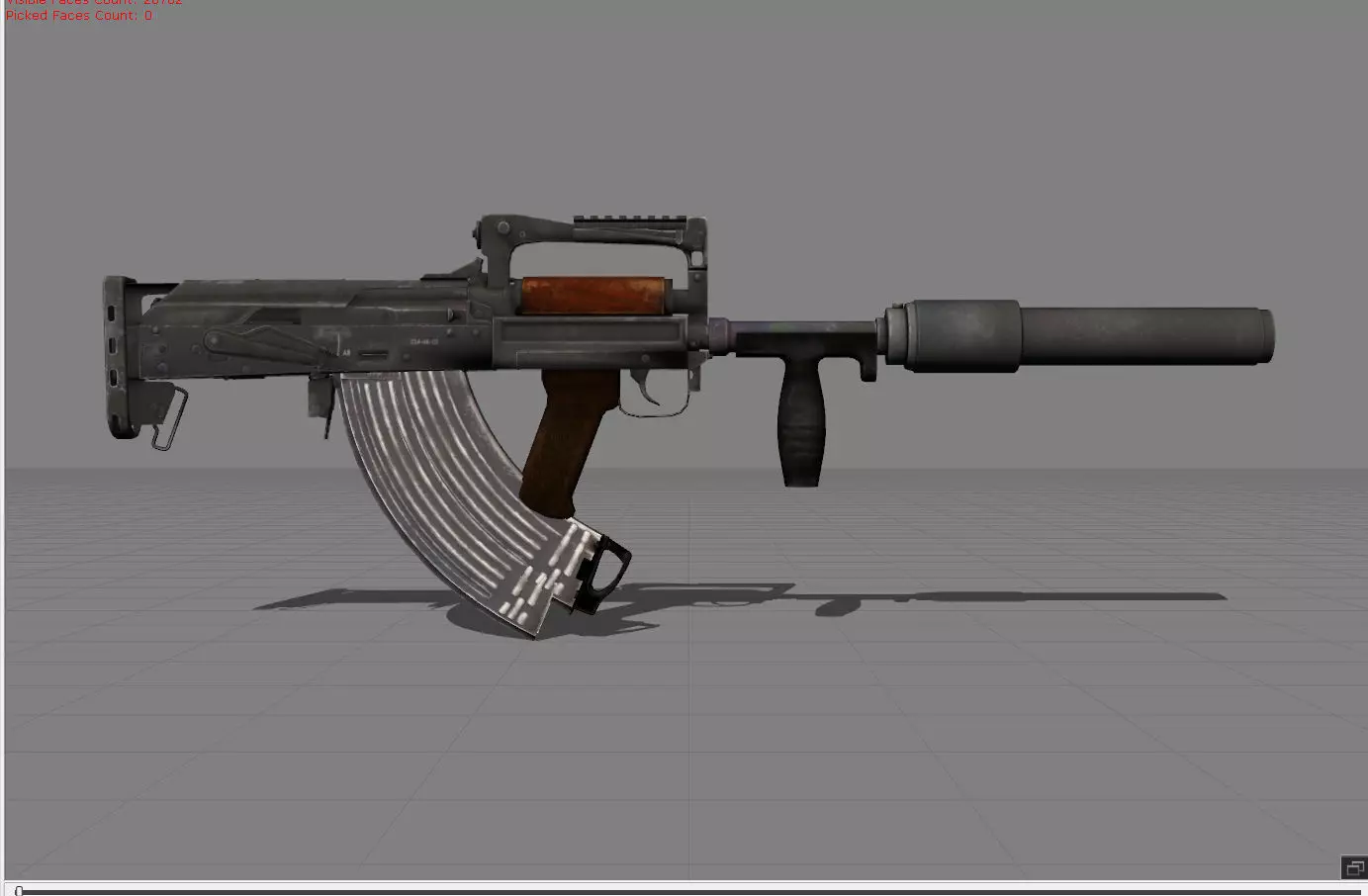 Groza Low-poly 3D model_0