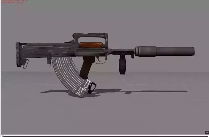 Groza Low-poly 3D model