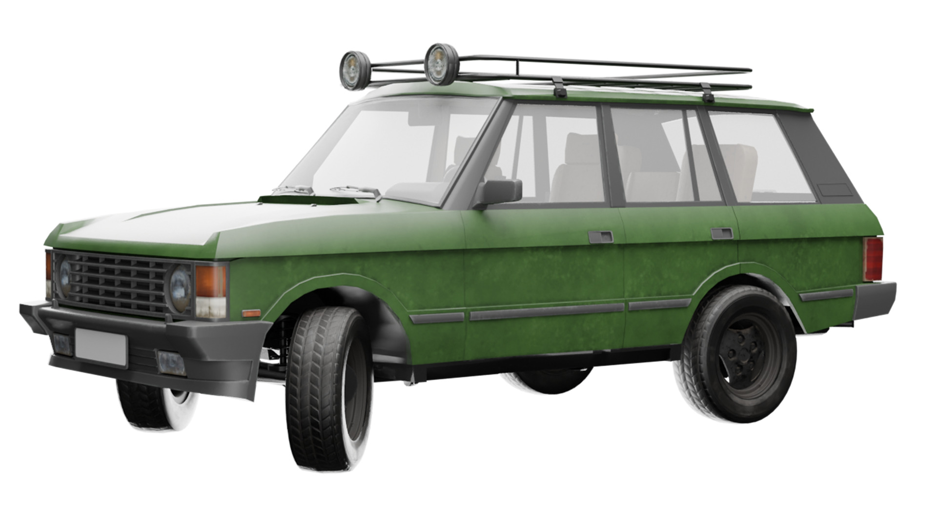 Range rover Rigged  Low-poly 3D model_5