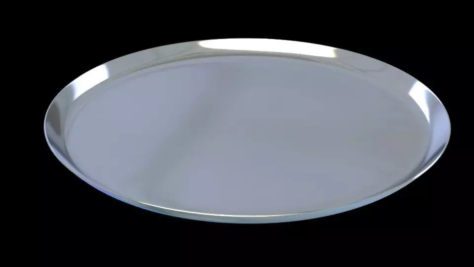 Traditional Indian Plate 3D model_0