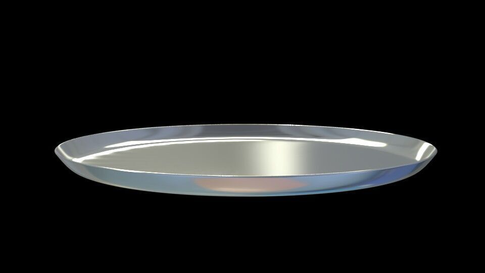 Traditional Indian Plate 3D model_3