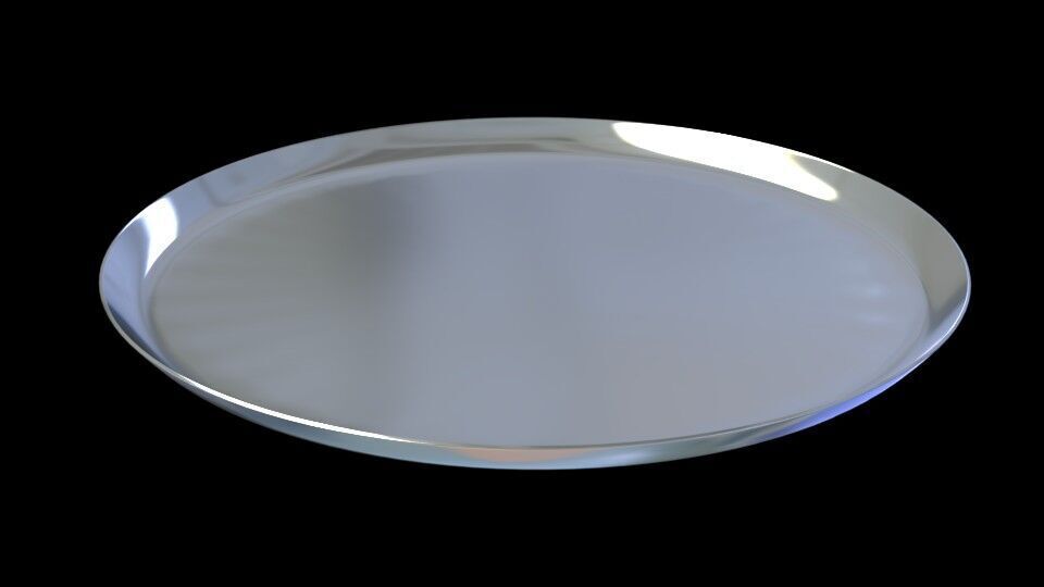 Traditional Indian Plate 3D model_1