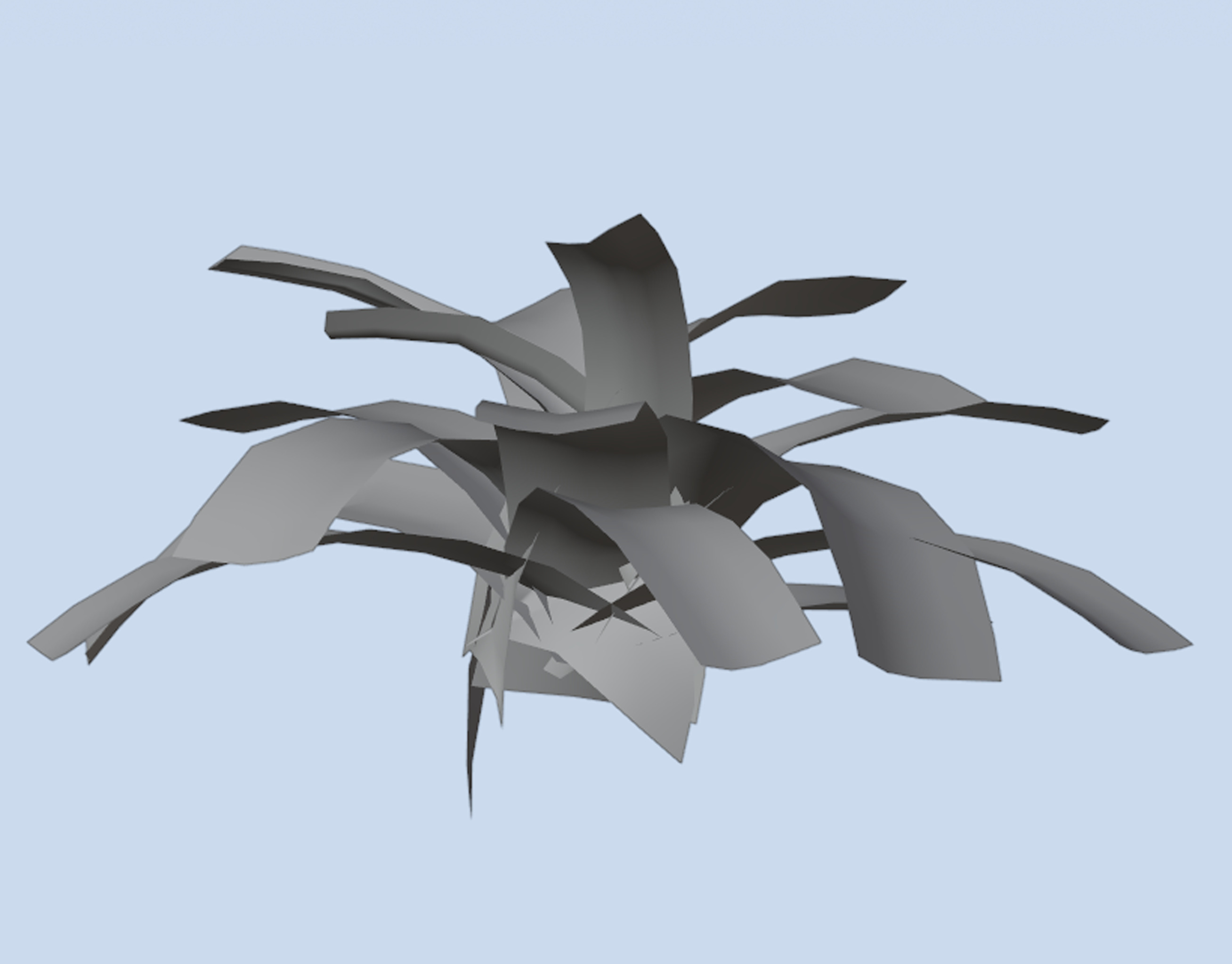 VR PBR ENVIRONMENT ASSET REALISTIC FERN B 3D MODEL Low-poly 3D model_4