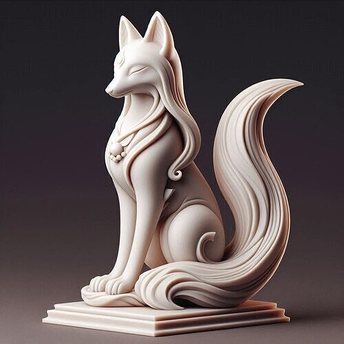 05 Fox Spirit in Pu Song Ling Style 3D print model