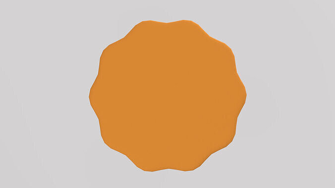 Stylized Low-Poly Mooncake and Snow Skin Mooncake Low-poly 3D model 7