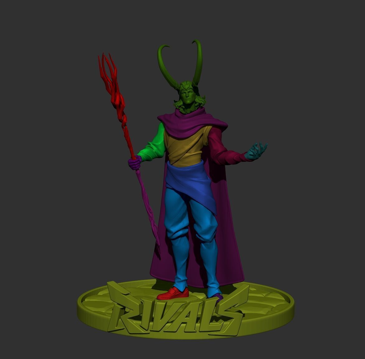 Loki God of mischief 3D print model_9