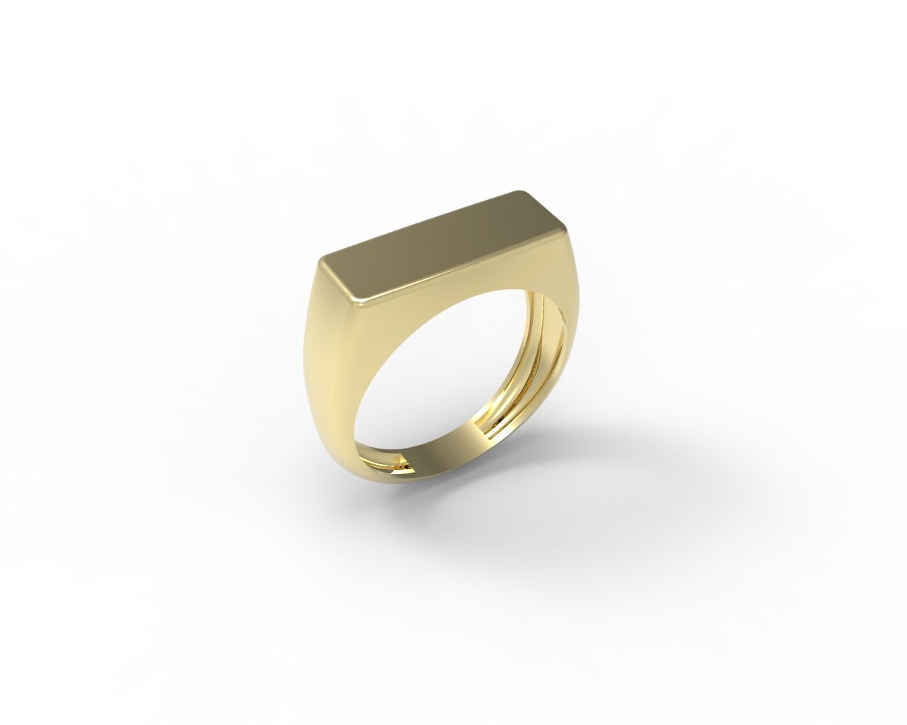 Set of 5 signet pintrest ring - ready for printing in 8 sizes 3D print model_13