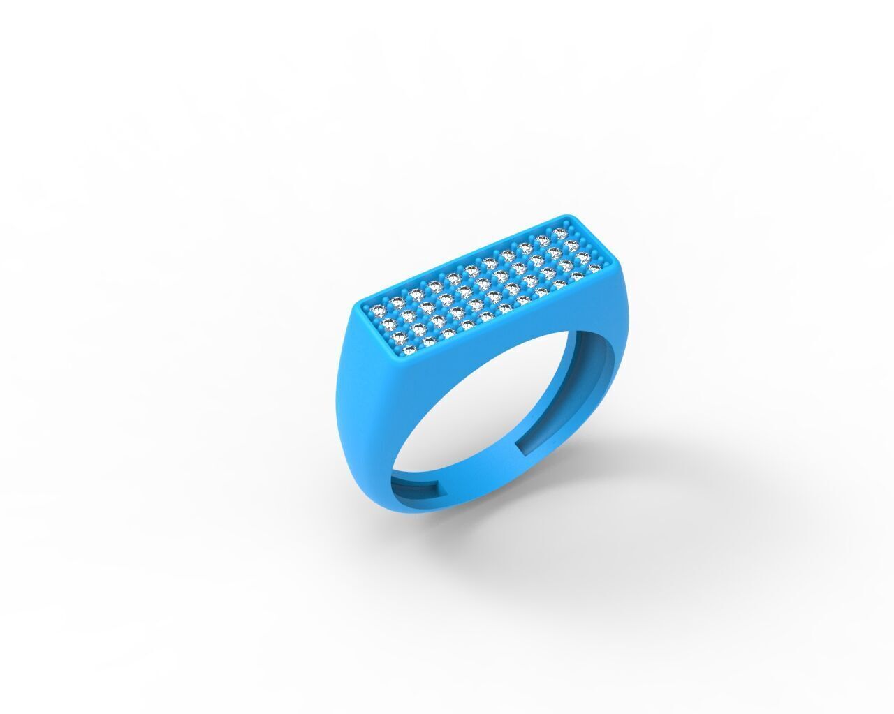 Set of 5 signet pintrest ring - ready for printing in 8 sizes 3D print model_15